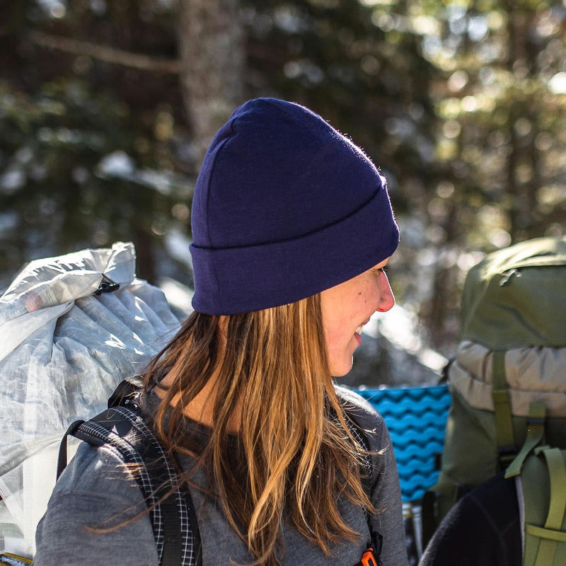 Load image into Gallery viewer, Lightweight Wool Cuff Beanie - 100% Merino Wool
