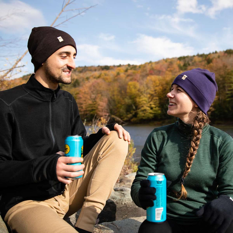 Load image into Gallery viewer, Lightweight Wool Cuff Beanie - 100% Merino Wool
