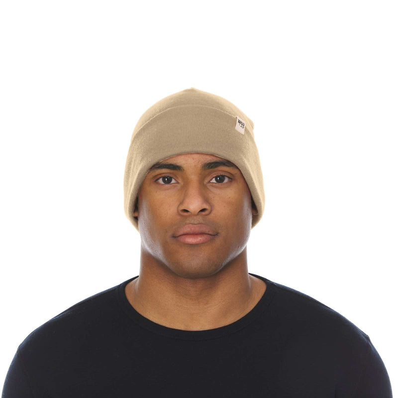 Load image into Gallery viewer, Lightweight Wool Cuff Beanie - 100% Merino Wool
