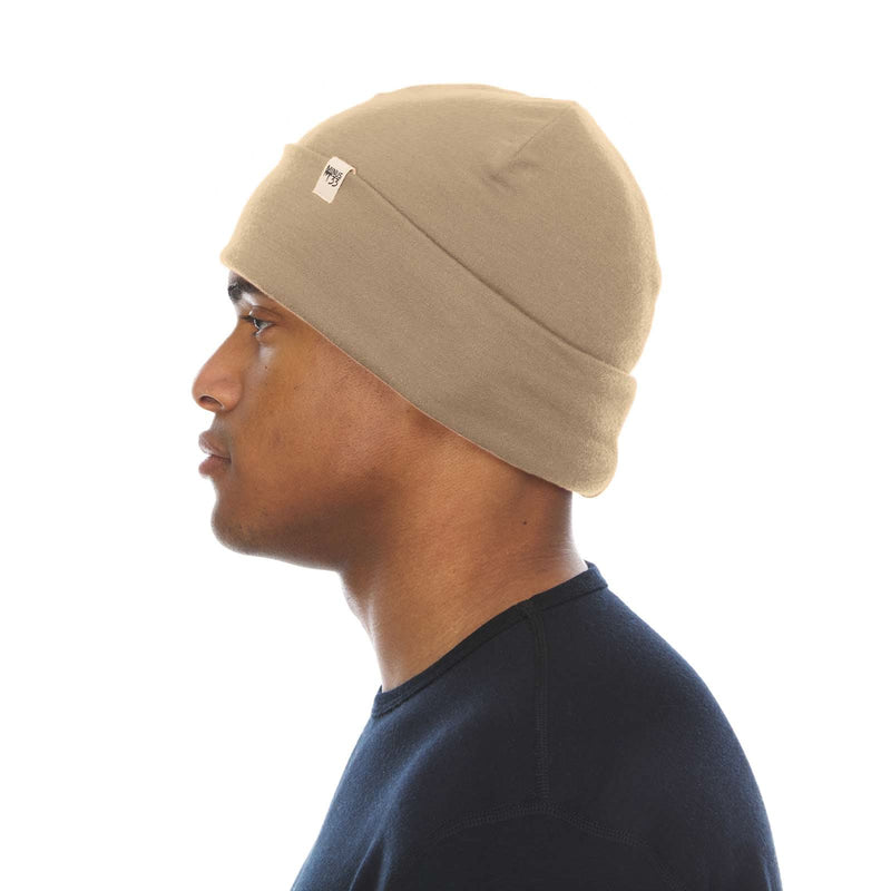 Load image into Gallery viewer, Lightweight Wool Cuff Beanie - 100% Merino Wool
