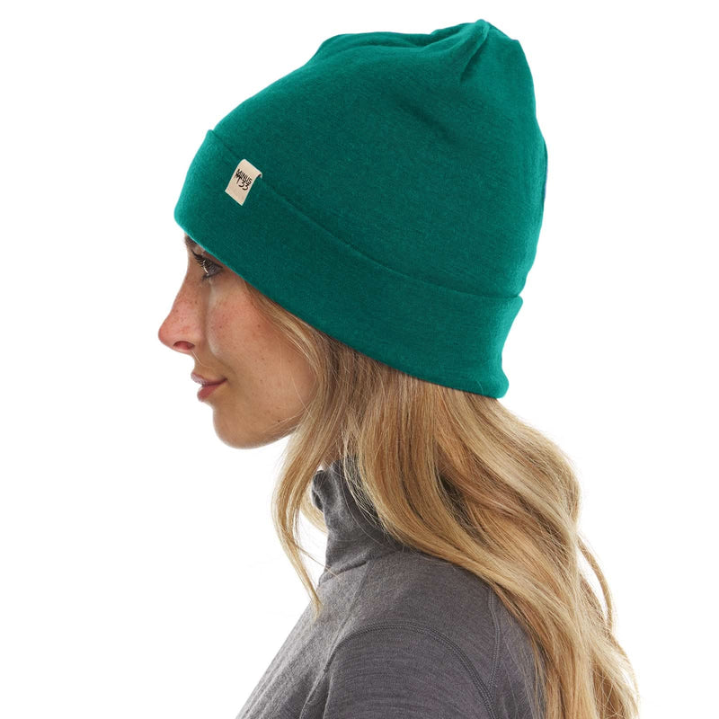 Load image into Gallery viewer, Lightweight Wool Cuff Beanie - 100% Merino Wool
