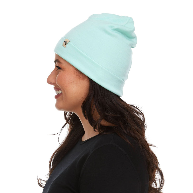Load image into Gallery viewer, Lightweight Wool Cuff Beanie - 100% Merino Wool
