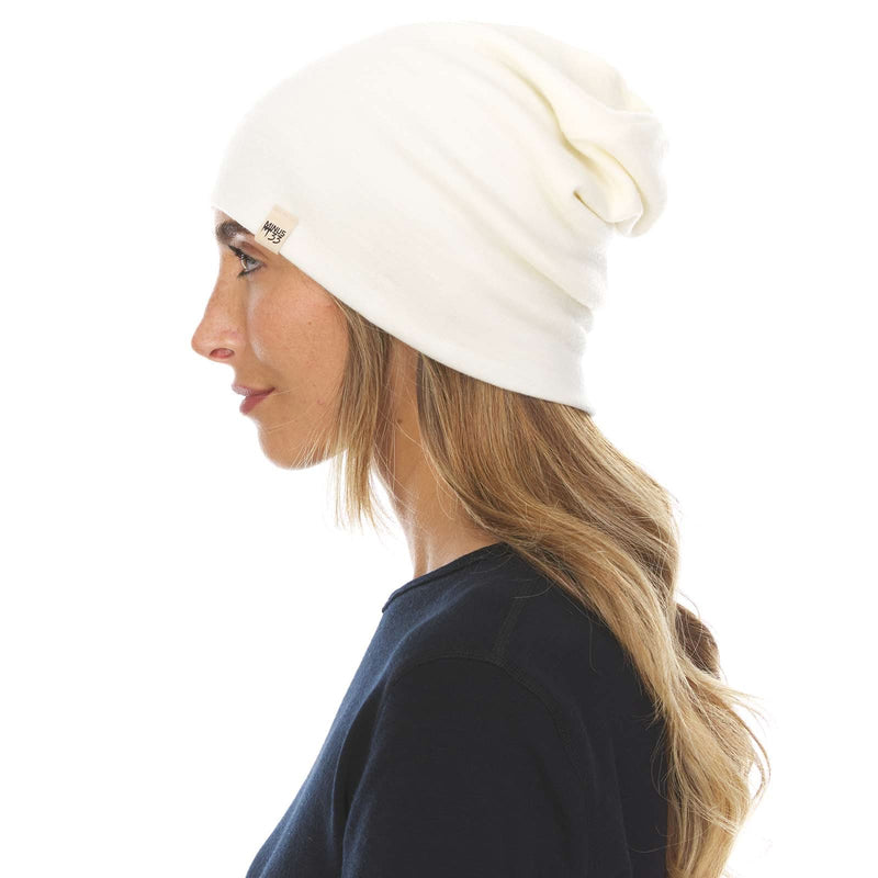 Load image into Gallery viewer, Lightweight Wool Cuff Beanie - 100% Merino Wool
