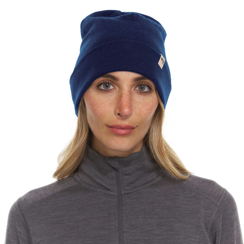 Load image into Gallery viewer, Lightweight Wool Cuff Beanie - 100% Merino Wool
