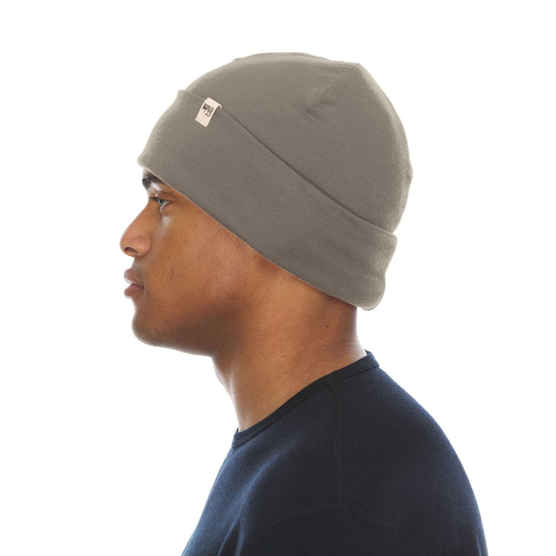 Load image into Gallery viewer, Lightweight Wool Cuff Beanie - 100% Merino Wool
