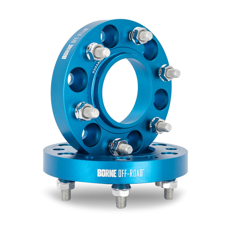 Load image into Gallery viewer, Borne Off-Road Wheel Spacers 5x150 110.1 32 M14 Blue
