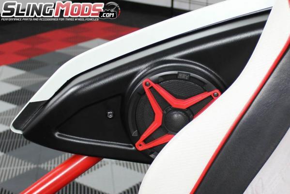 Load image into Gallery viewer, 2015-2021 Polaris Slingshot Upper Side-Panel Speaker-Pods with 120watt 6.5&quot; Speakers
