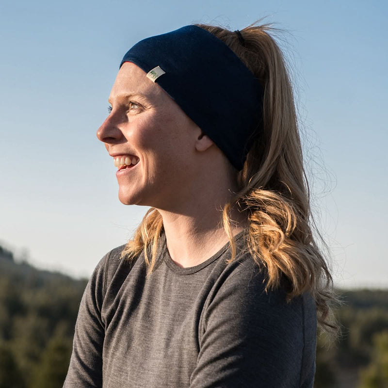 Load image into Gallery viewer, Midweight Reversible Wool Headband  - 100% Merino Wool
