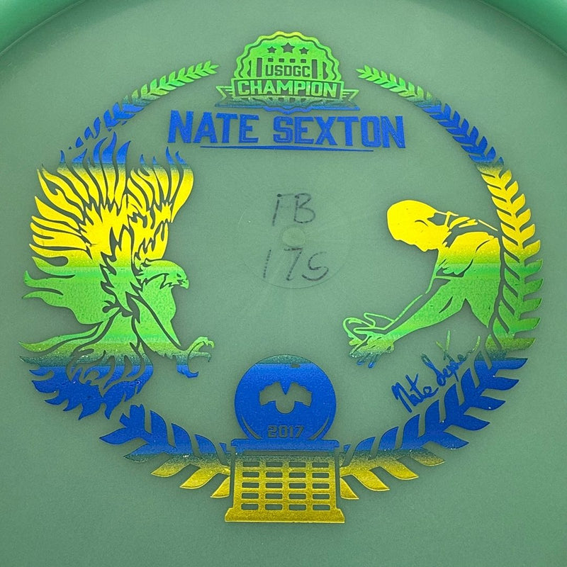 Load image into Gallery viewer, 2017 Glow Champion Firebird (Penned) - Nate Sexton Bottom Stamp - Mint Seafoam Blue
