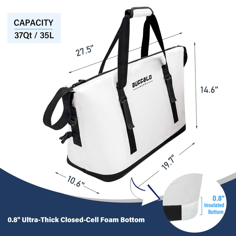 Load image into Gallery viewer, 37QT Fish Cooler Bag With Fishing Rod Holder
