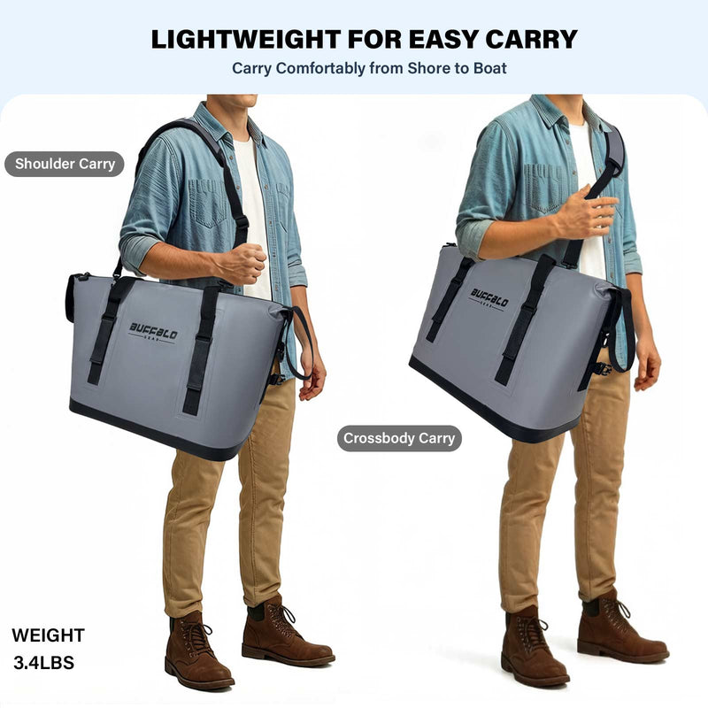Load image into Gallery viewer, 37QT Fish Cooler Bag With Fishing Rod Holder
