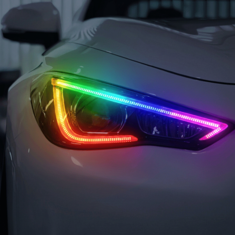 Load image into Gallery viewer, Infiniti Q60 Multicolor Flow DRL Boards (2016-2022)
