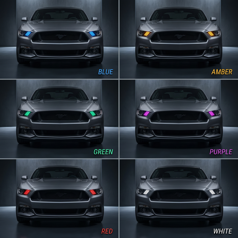 Load image into Gallery viewer, Ford Mustang Multicolor Flow Series DRL Boards (2015-2017)
