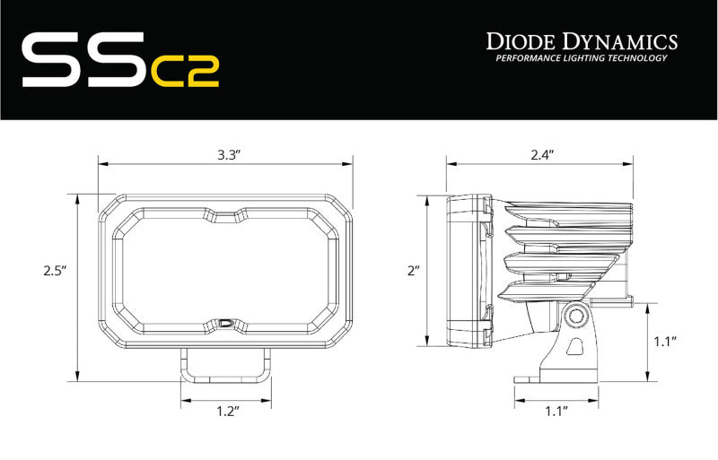 Load image into Gallery viewer, Diode Dynamics Stage Series 1 In Roll Bar Reverse Light Kit SSC2 Pro (Pair)
