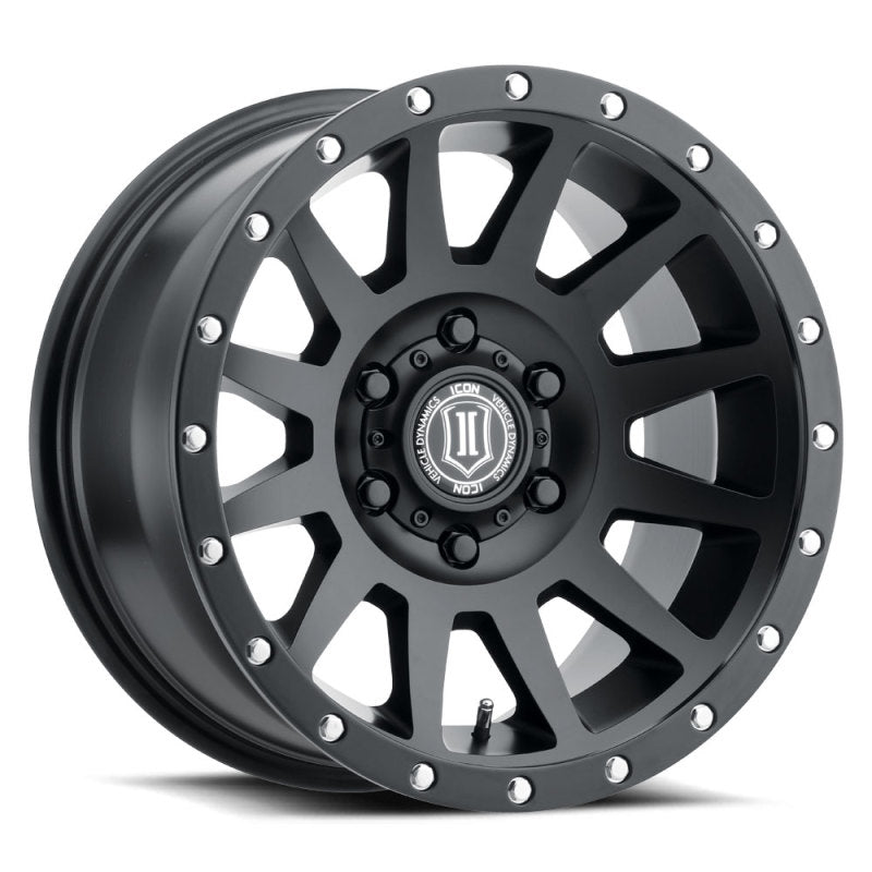 Load image into Gallery viewer, ICON Compression 18x9 5x150 25mm Offset 6in BS Satin Black Wheel
