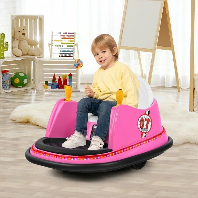 Load image into Gallery viewer, 360-Degree Spin Race Bumper Car 6V Ride On with Remote Control for Kids
