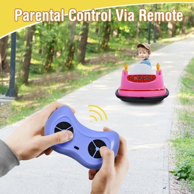 Load image into Gallery viewer, 360-Degree Spin Race Bumper Car 6V Ride On with Remote Control for Kids
