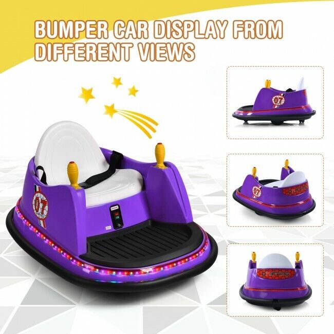 Load image into Gallery viewer, 360-Degree Spin Race Bumper Car 6V Ride On with Remote Control for Kids
