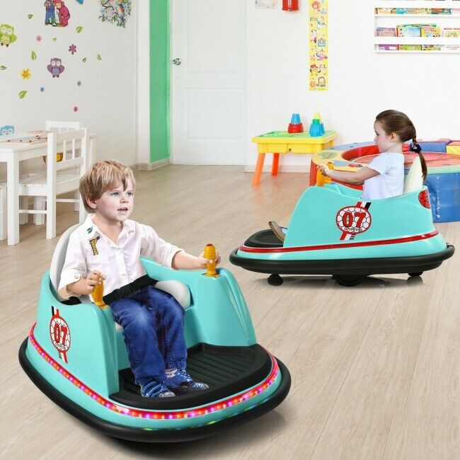 Load image into Gallery viewer, 360-Degree Spin Race Bumper Car 6V Ride On with Remote Control for Kids

