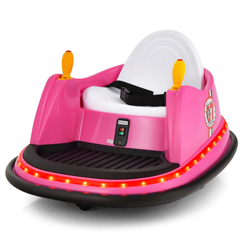 Load image into Gallery viewer, 360 Degree Spin Race Bumper Car for Kids with Remote Control - 12V Vehicle Ride-On Toy
