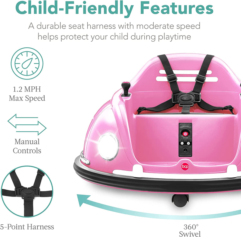Load image into Gallery viewer, 360° Electric Bumper Car for Kids (1.5-6 Years) with Parental Remote Control
