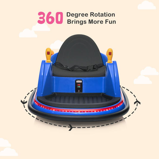 360° Electric Bumper Car for Kids - Battery Powered Ride-On Toy