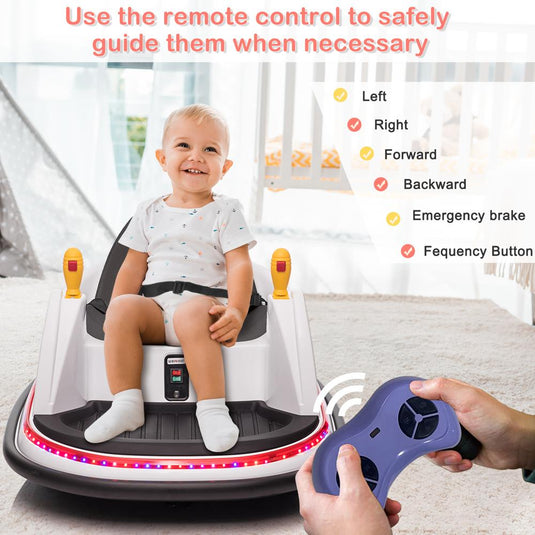 360° Electric Bumper Car for Kids - Battery Powered Ride-On Toy