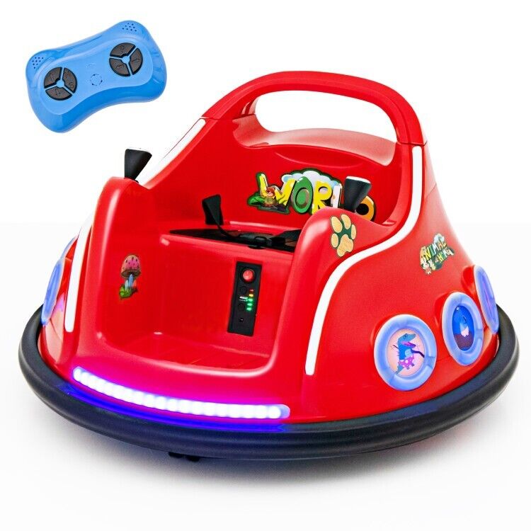 Load image into Gallery viewer, 360° Electric Bumper Car for Kids with Remote Control and LED Lights - 12V Ride-On Vehicle
