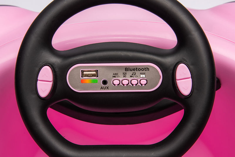 Load image into Gallery viewer, 360° Pink Bumper Car Ride-On Toy with LED Remote Control for Kids (12V)
