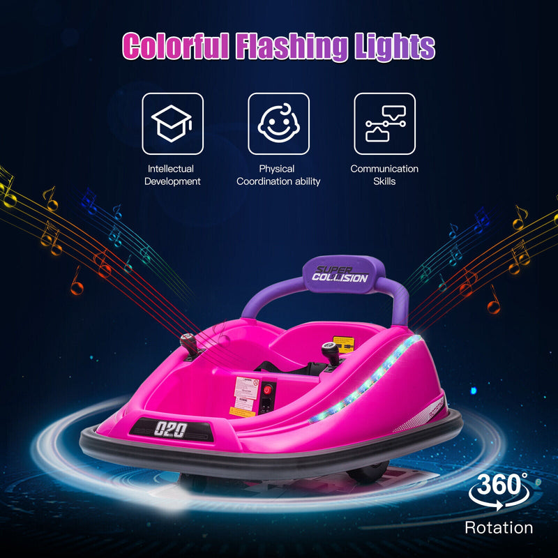 Load image into Gallery viewer, 360° Spin Electric Bumper Car for Kids &amp; Toddlers with Remote Control - 2 Modes, 12V Power
