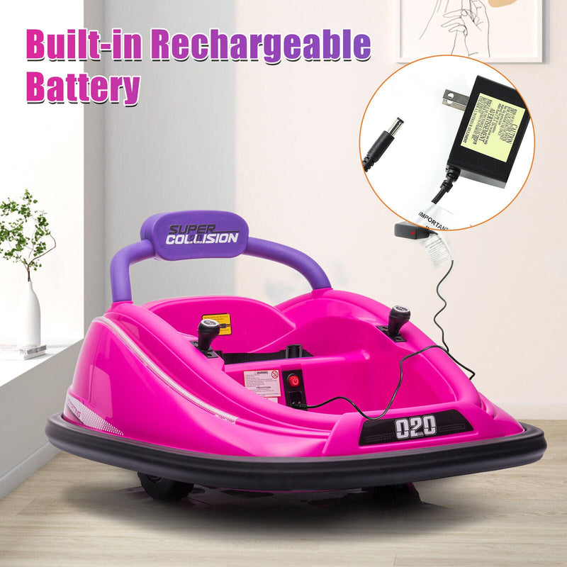 Load image into Gallery viewer, 360° Spin Electric Bumper Car for Kids &amp; Toddlers with Remote Control - 2 Modes, 12V Power
