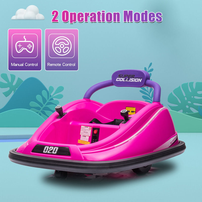 Load image into Gallery viewer, 360° Spin Electric Bumper Car for Kids &amp; Toddlers with Remote Control - 2 Modes, 12V Power
