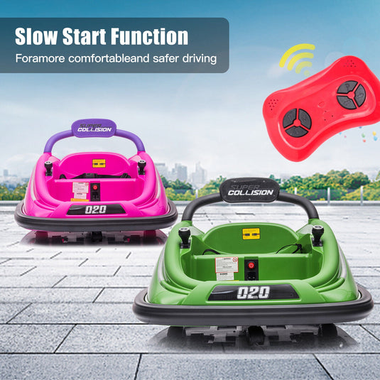 360° Spin Electric Bumper Car for Kids with Remote Control - 12V Electric Vehicle Toy