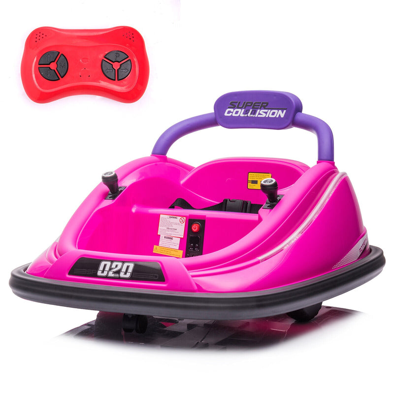 Load image into Gallery viewer, 360° Spinning Electric Bumper Car for Kids with Remote Control - 12V Ride-On Toy
