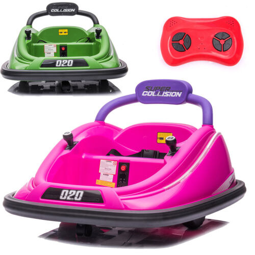 Load image into Gallery viewer, 360° Spin Electric Bumper Car for Kids with Remote Control - 12V Ride-On Toy
