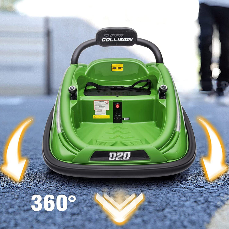 Load image into Gallery viewer, 360° Spin Electric Bumper Car for Kids with Remote Control - 12V Toy Vehicle
