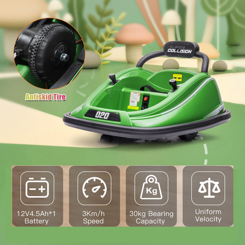 Load image into Gallery viewer, 360° Spin Electric Ride-On Car for Kids with Parent Remote Control - Bumper Vehicle Toy (12V)
