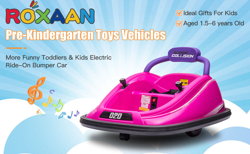 Load image into Gallery viewer, 360° Spin Electric Ride-On Car for Kids with Remote Control - Bumper Vehicle Toy (12V)

