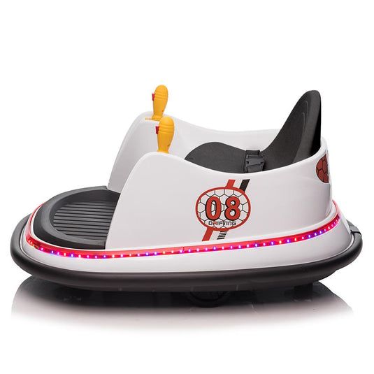360 Spin Music Bumper Car: Electric Battery Powered Ride-On Toy for Kids (6V)