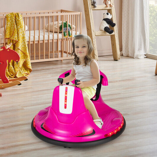 Load image into Gallery viewer, 360 Spin Pink Electric Ride On Car for Kids and Toddlers - 6V Bumper Vehicle

