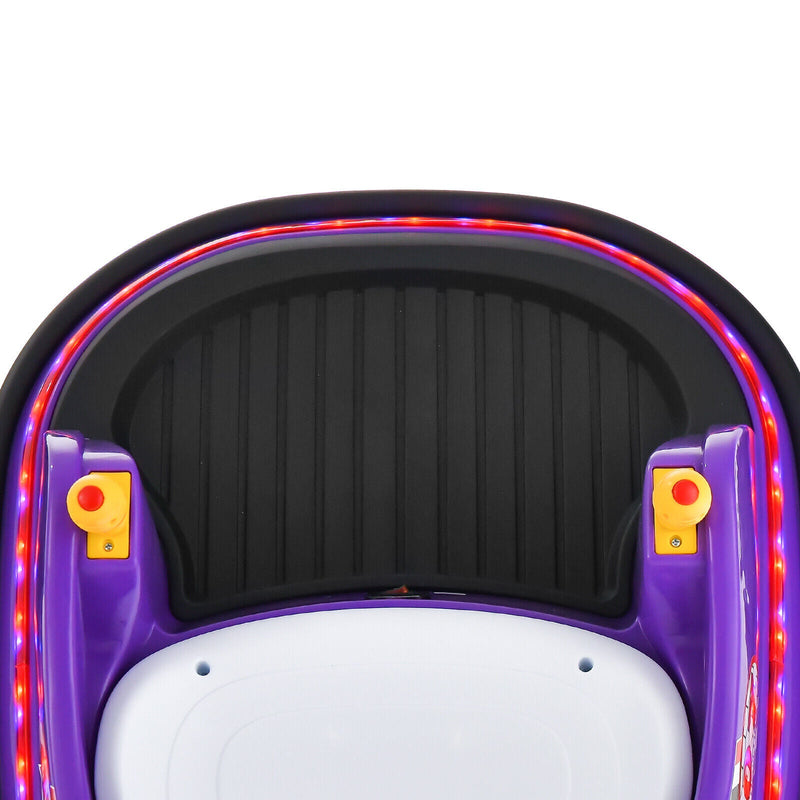 Load image into Gallery viewer, 360° Spin Race Bumper Car for Kids with Remote Control - Purple 12V Vehicle
