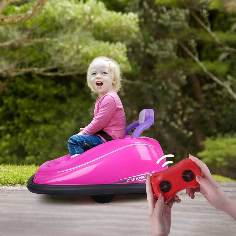 Load image into Gallery viewer, 360° Spin Race Car for Kids with Remote Control and LED Lights - 6V Bumper Car Ride-On
