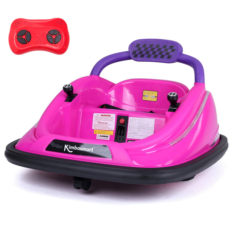 Load image into Gallery viewer, 360° Spin Race Car for Kids with Remote Control and LED Lights - 6V Bumper Car Ride-On
