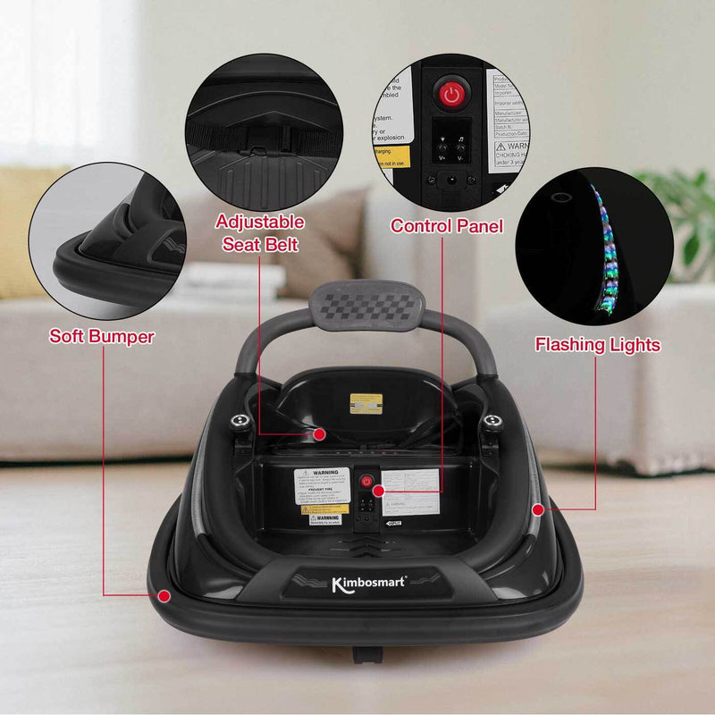 Load image into Gallery viewer, 360° Spin Ride On Bumper Car for Kids - Rechargeable Electric Toy Vehicle (12V)
