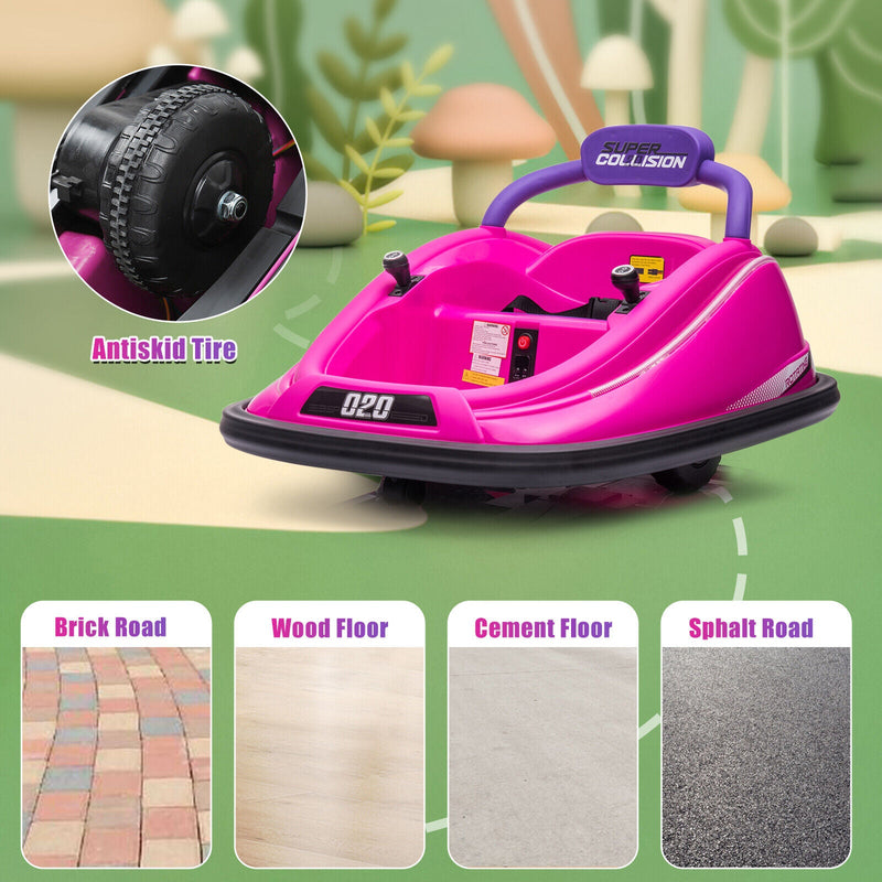 Load image into Gallery viewer, 360° Spinning Electric Bumper Car for Kids with Remote Control - 12V Ride-On Toy
