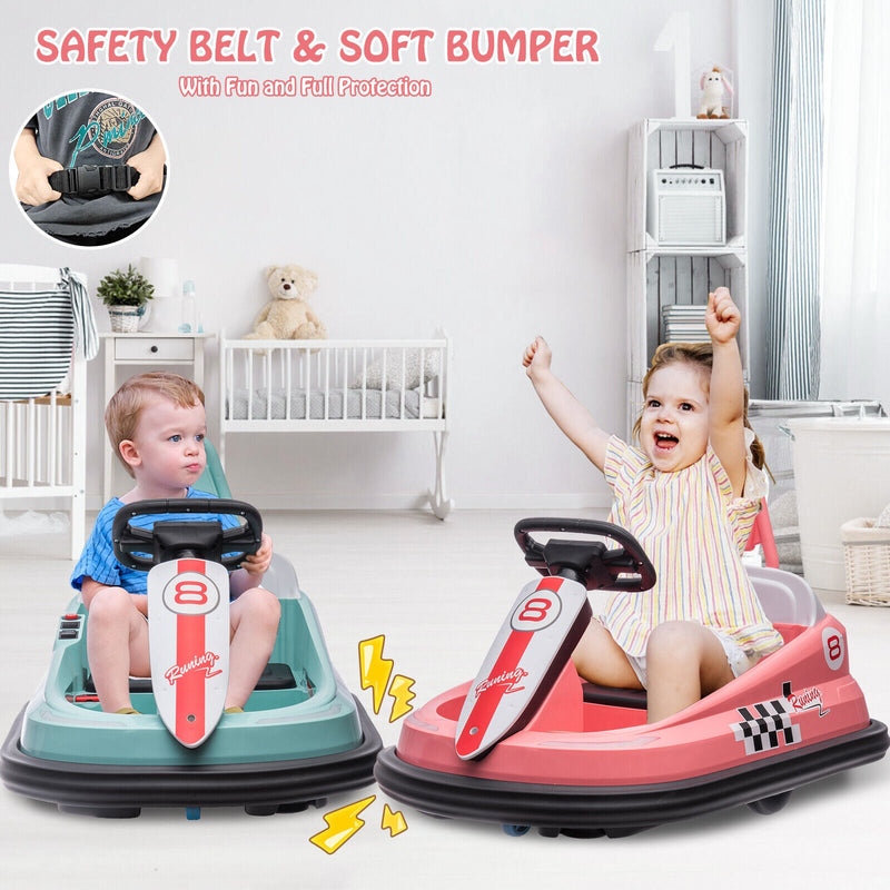 Load image into Gallery viewer, 360° Spinning Electric Ride-On Bumper Car for Kids and Toddlers with 2-Speed Control
