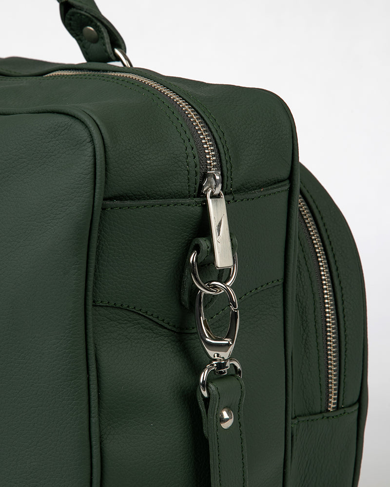 Load image into Gallery viewer, Vintage Leather Handbag Green
