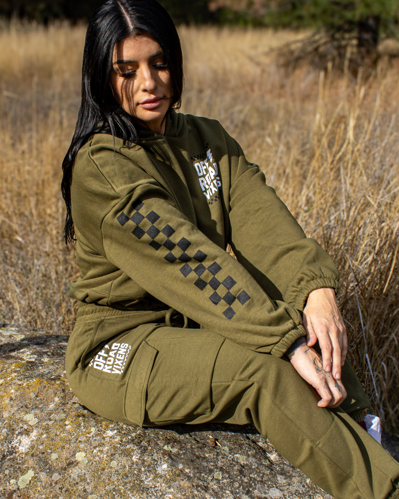Load image into Gallery viewer, Obsessed Oversized Cropped Hoodie

