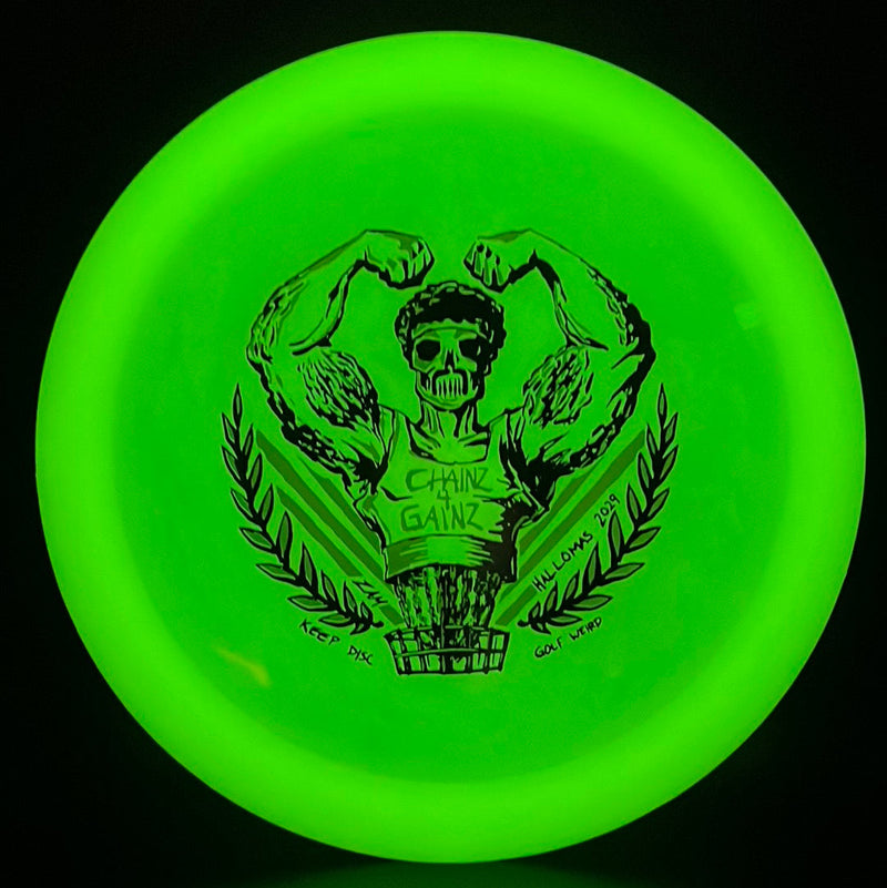 Load image into Gallery viewer, Nocturnal Phoenix - "Chains 4 Gains" by ZAM Keep Disc Golf Weird
