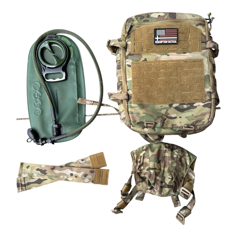 Load image into Gallery viewer, Redemption Tactical® Crusader Flatpack Plate Carrier Bag + Hydration Bladder
